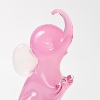 Pink Alabastro Glass Elephant Figurine attributed to Archimede Seguso, 1950s-IXK-1413898