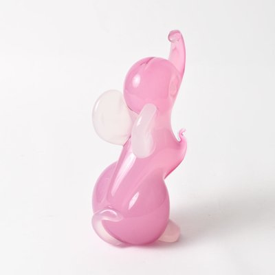 Pink Alabastro Glass Elephant Figurine attributed to Archimede Seguso, 1950s-IXK-1413898