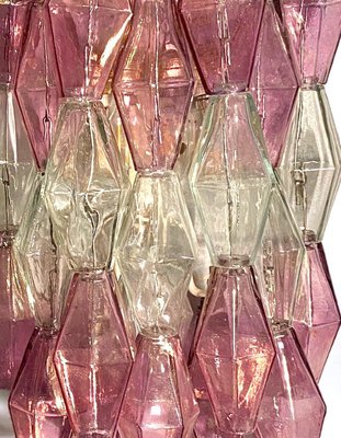 Pink and Clear Poliedri Sconces by Carlo Scarpa for Venini, 1980s, Set of 2-MBH-1732595