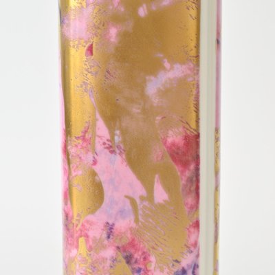 Pink and Gold Porcelain Vase from Hutschenreuther, 1970s-IXK-1421725