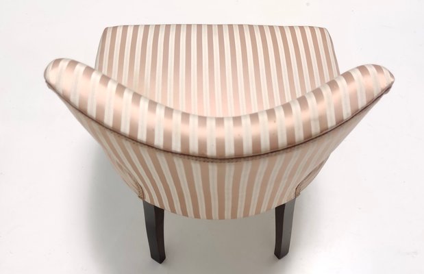 Pink and Tan Satin Side Chairs by Carlo Enrico Rava, 1950s, Set of 2-JPQ-2027137