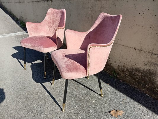 Pink Armchairs, 1950s, Set of 2-UUF-1822135