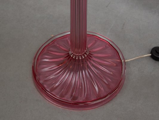 Pink Art Glass Floor Lamp by Barovier E Toso, Italy, 1956-KL-1791128