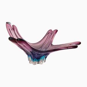 Pink & Blue Murano Center Piece from Sommerso, 1970s-OLQ-1749406