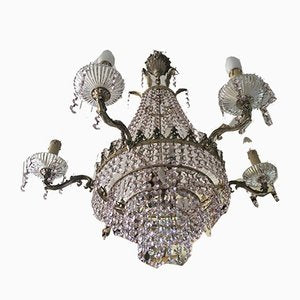 Pink Crystal Chandelier, 1960s-WQQ-560035