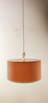 Pink Fabric Suspension Light with Silk Cord-QLH-1175100