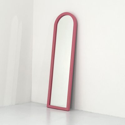 Pink Frame Mirror by Anna Castelli Ferrieri for Kartell, 1980s-WZS-2031333