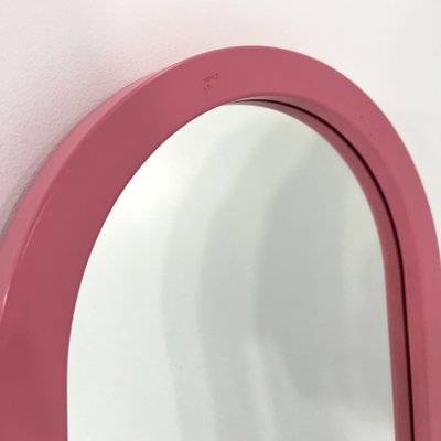 Pink Frame Mirror by Anna Castelli Ferrieri for Kartell, 1980s-WZS-2031333