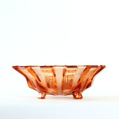 Pink Glass Bowl from Hermanova Hut, Czechoslovakia, 1950s-UL-1033442