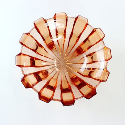 Pink Glass Bowl from Hermanova Hut, Czechoslovakia, 1950s-UL-1033442