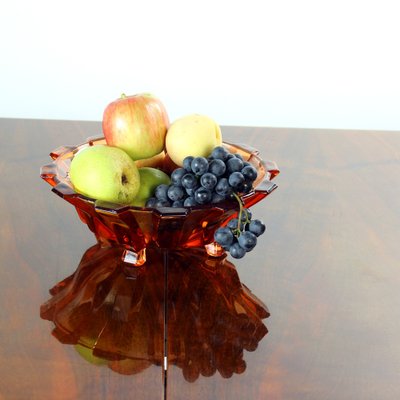 Pink Glass Bowl from Hermanova Hut, Czechoslovakia, 1950s-UL-1033442