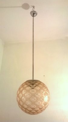 Pink Glass Pendant Lamp from Venini, 1930s-EI-332712