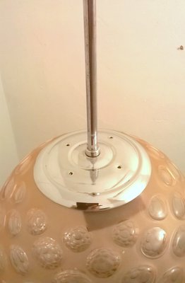 Pink Glass Pendant Lamp from Venini, 1930s-EI-332712