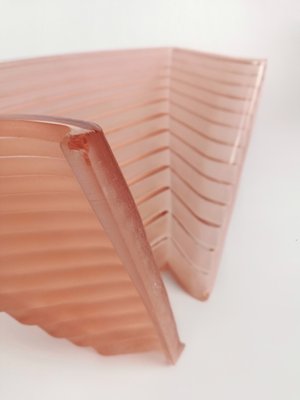 Pink Glass Pergamo 38 Wall Sconces by A. Mangiarotti for Artemide, 1980s, Set of 2-UIW-1419701