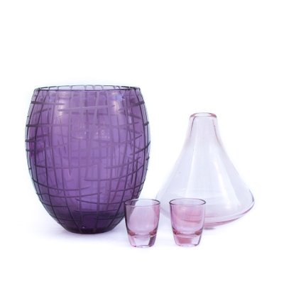 Pink Glass Vase with Rounded Base-FSD-1430841