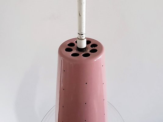 Pink Model 205 Conical Pendant Lamp from Evenblij, the Netherlands, 1960s-NV-1065541