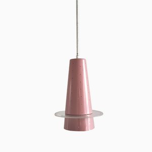 Pink Model 205 Conical Pendant Lamp from Evenblij, the Netherlands, 1960s-NV-1065541