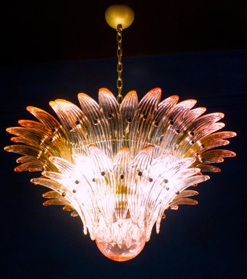 Pink Murano Glass Palmette Chandelier-MBH-1060750