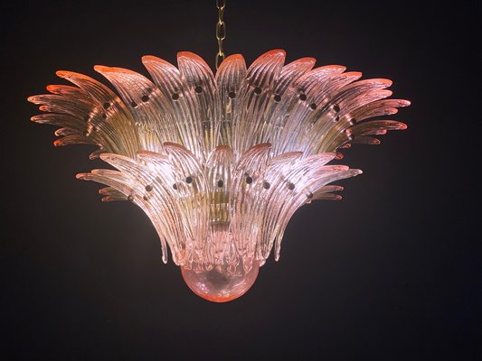 Pink Murano Glass Palmette Chandelier-MBH-1060750