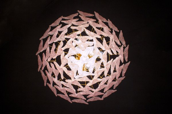 Pink Murano Glass Polar Chandelier, Italy, 1970s-MBH-1031643