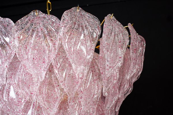 Pink Murano Glass Polar Chandeliers, Italy, 1970s, Set of 2-MBH-1032714