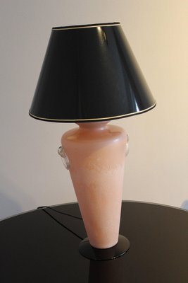 Pink Murano Glass Table Lamp, Italy, 1950s-OAQ-1169406