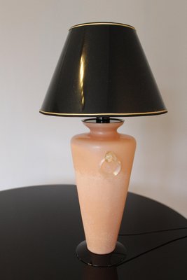 Pink Murano Glass Table Lamp, Italy, 1950s-OAQ-1169406