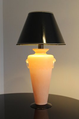 Pink Murano Glass Table Lamp, Italy, 1950s-OAQ-1169406