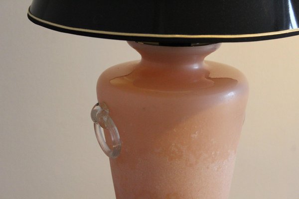 Pink Murano Glass Table Lamp, Italy, 1950s-OAQ-1169406