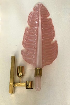 Pink Murano Glass Wall Light, 1980-UH-1058943