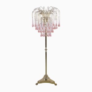 Pink Murano Teardrop Floor Lamp, 1970s-QUV-2041030