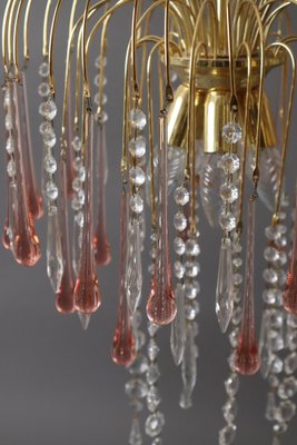 Pink Murano Waterfall Chandelier-ESB-1789759