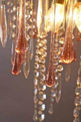 Pink Murano Waterfall Chandelier-ESB-1789759