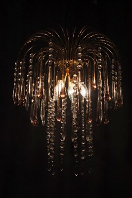 Pink Murano Waterfall Chandelier-ESB-1789759