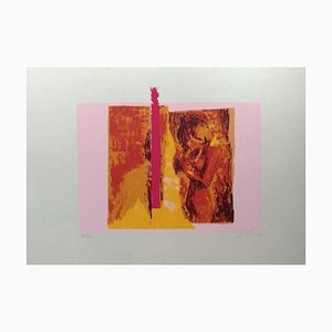 Pink Nude - Original Screen Print by N. Simbari - 1976 1976-ZCI-759241