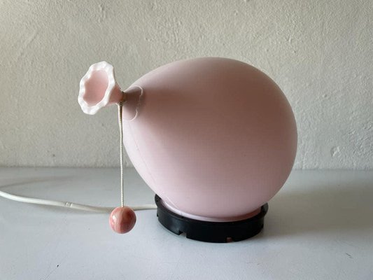 Pink Plastic Balloon Sconce or Flush Mount Ceiling Lamp by Yves Christin for Bilumen, Italy, 1980s-RDS-1210089