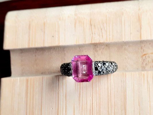 Pink Sapphire Ring, 1990s-EAI-728052