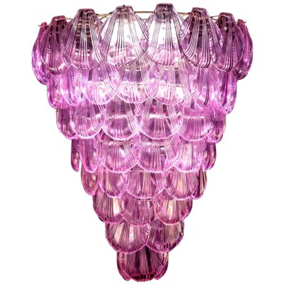 Pink Shell Murano Glass Chandelier, 1980s-MBH-1032024