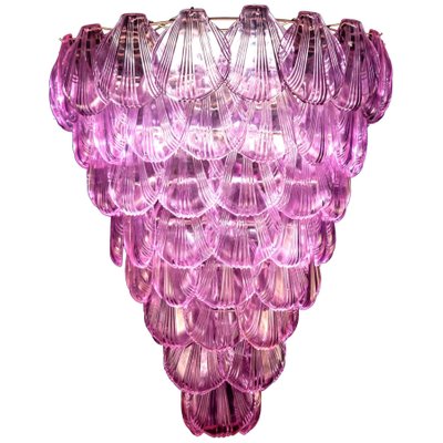 Pink Shell Murano Glass Chandelier, 1980s-MBH-1032031