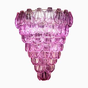 Pink Shell Murano Glass Chandelier, 1980s-MBH-1032024