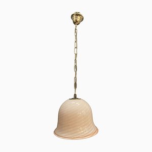 Pink Swirl Murano Glass Pendant Lamp from Venini-JJC-932095