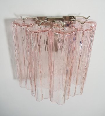 Pink Tronchi Sconces in Murano, 1990, Set of 2-OVO-1743423