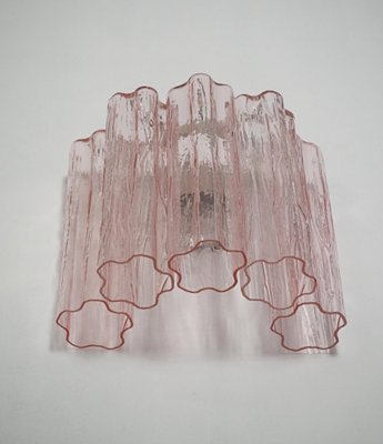 Pink Tronchi Sconces in Murano, 1990, Set of 4-OVO-1743424