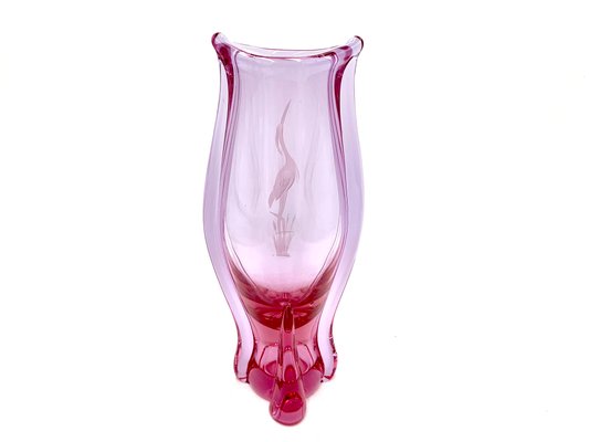 Pink Vase by M. Klinger Zelezny Brod, Czechoslovakia, 1960s-BXB-1291692