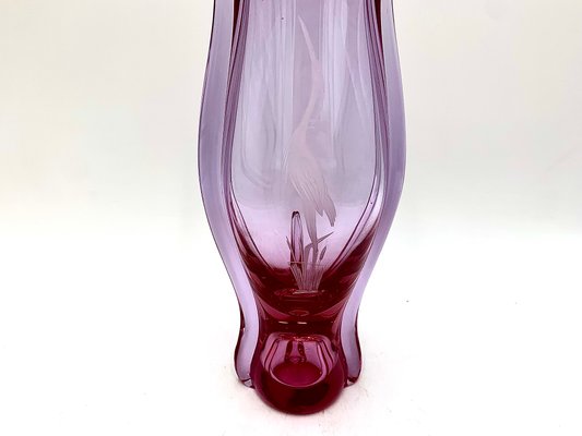 Pink Vase by M. Klinger Zelezny Brod, Czechoslovakia, 1960s-BXB-1291692