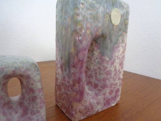 Pink Vases from Ü-Keramik, 1970s, Set of 3-RDW-1398120