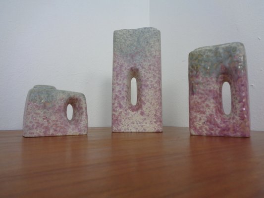 Pink Vases from Ü-Keramik, 1970s, Set of 3-RDW-1398120