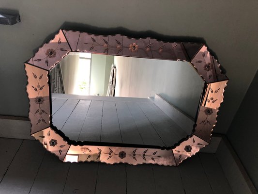 Pink Venetian Mirror-QJM-988540