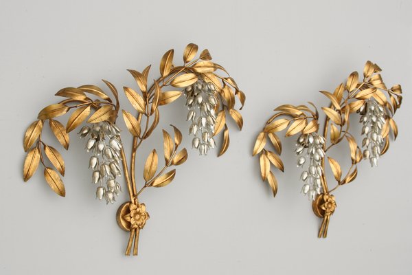 Pioggia D'Oro Wall Lights by Hans Kögl, 1970s, Set of 2-DUM-1309945