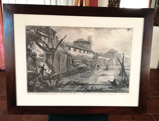 Piranesi, Views of Rome: Ancient Bel Lido Substructures, 1776, Etching, Framed-VDX-1183465